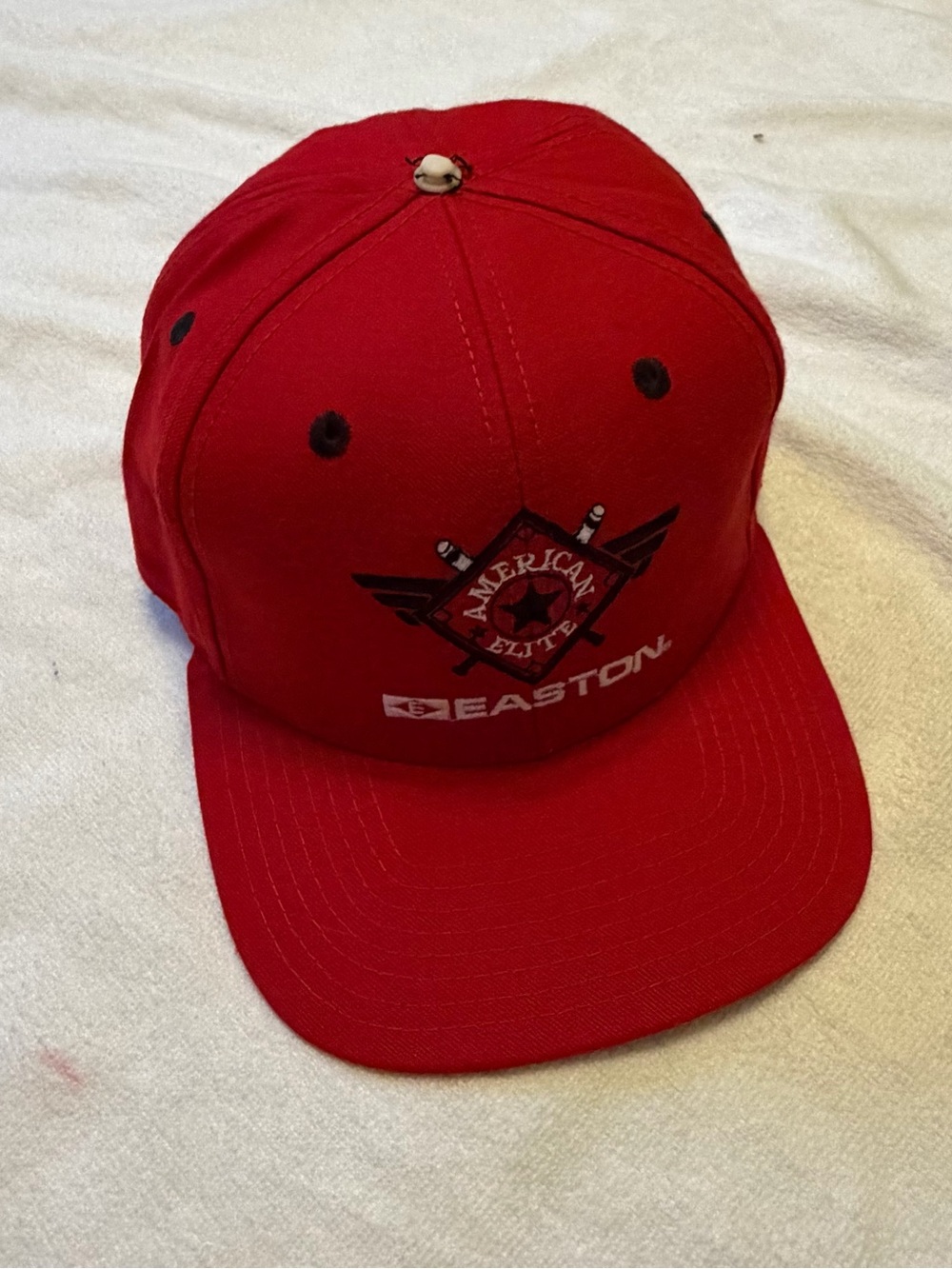 Easton Red American Elite Baseball SnapBack Hat